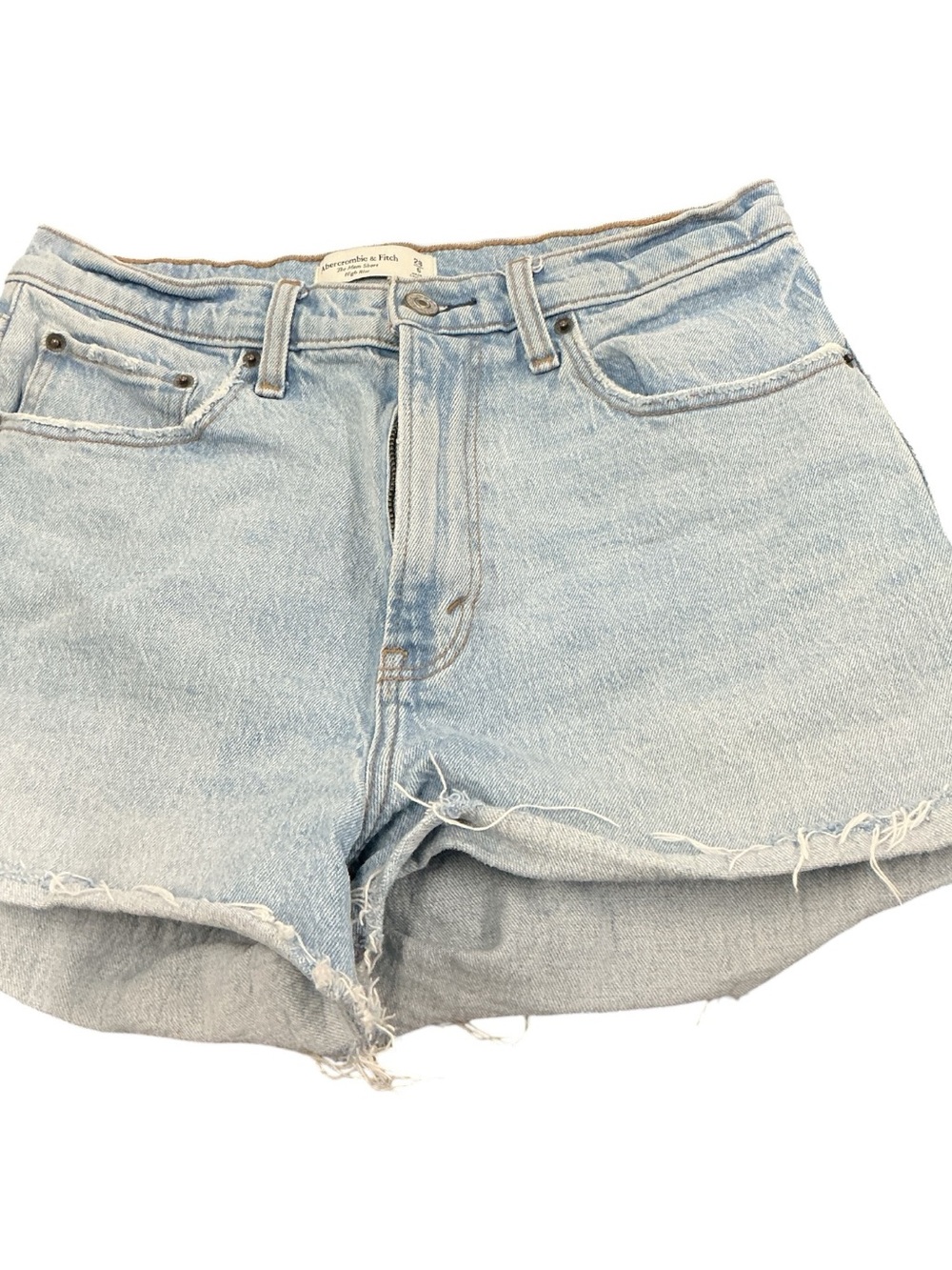 Abercrombie & Fitch Light Wash Denim Cutoff Shorts